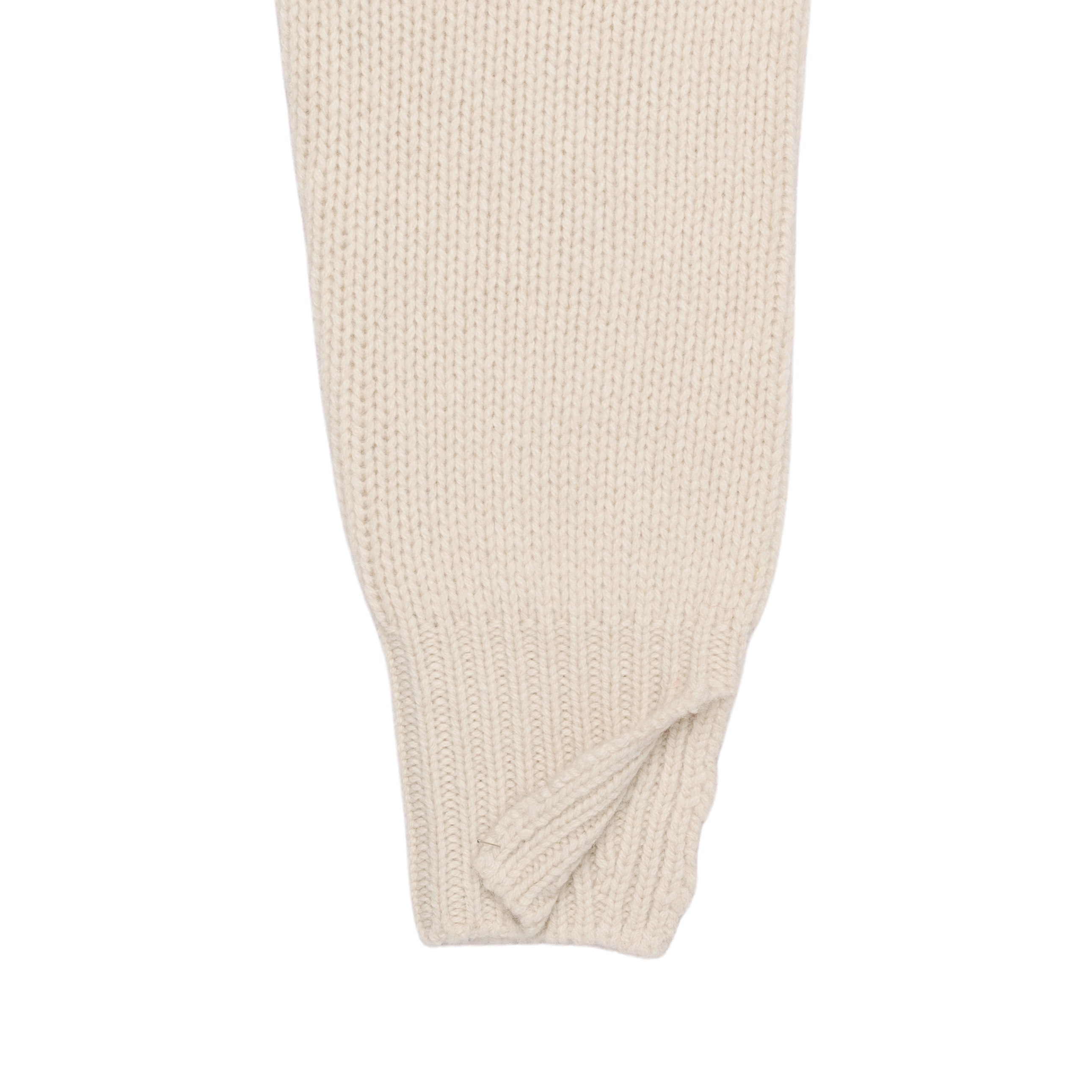 ‘knit’ chunky crew white