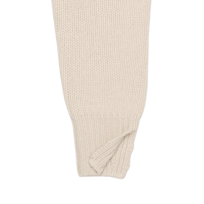 ‘knit’ chunky crew white