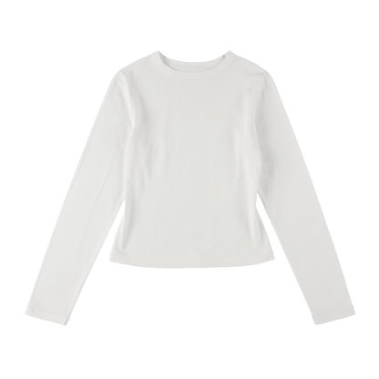 'compact LS tee' white