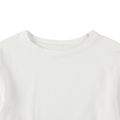 'compact LS tee' white