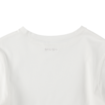 'compact LS tee' white