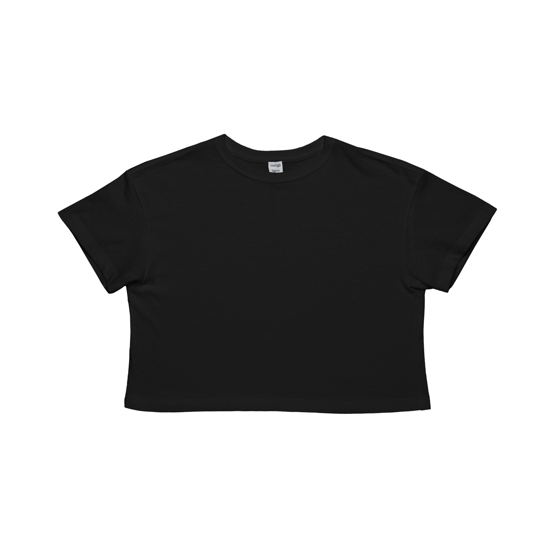 2pack cropped tee' light-fit T-shirt black – thehighlights