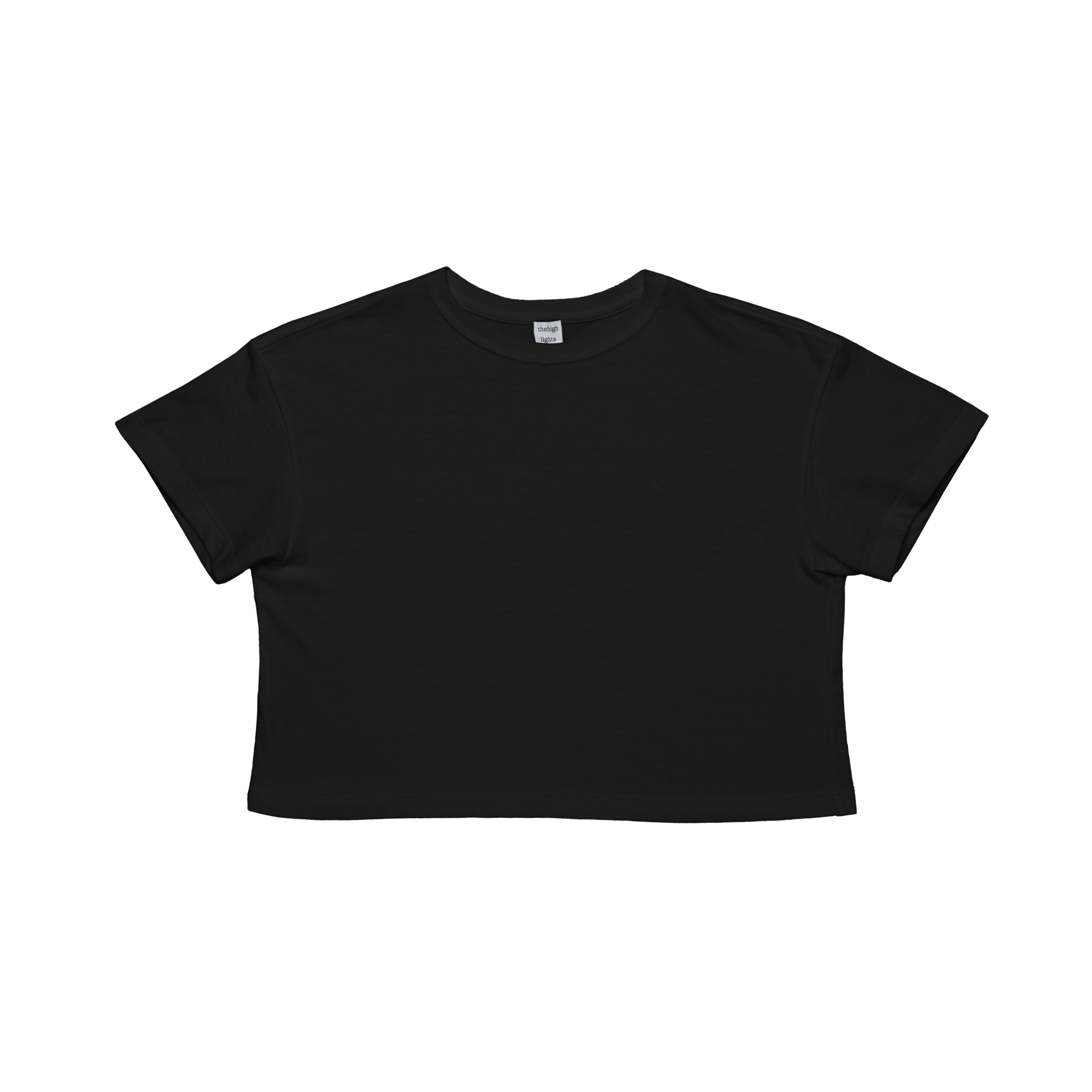 '2pack cropped tee' light-fit T-shirt black