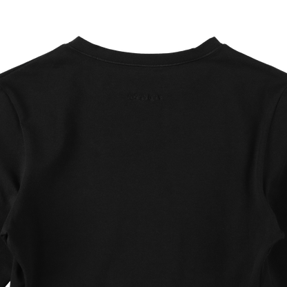 cropped 'compact LS tee' black