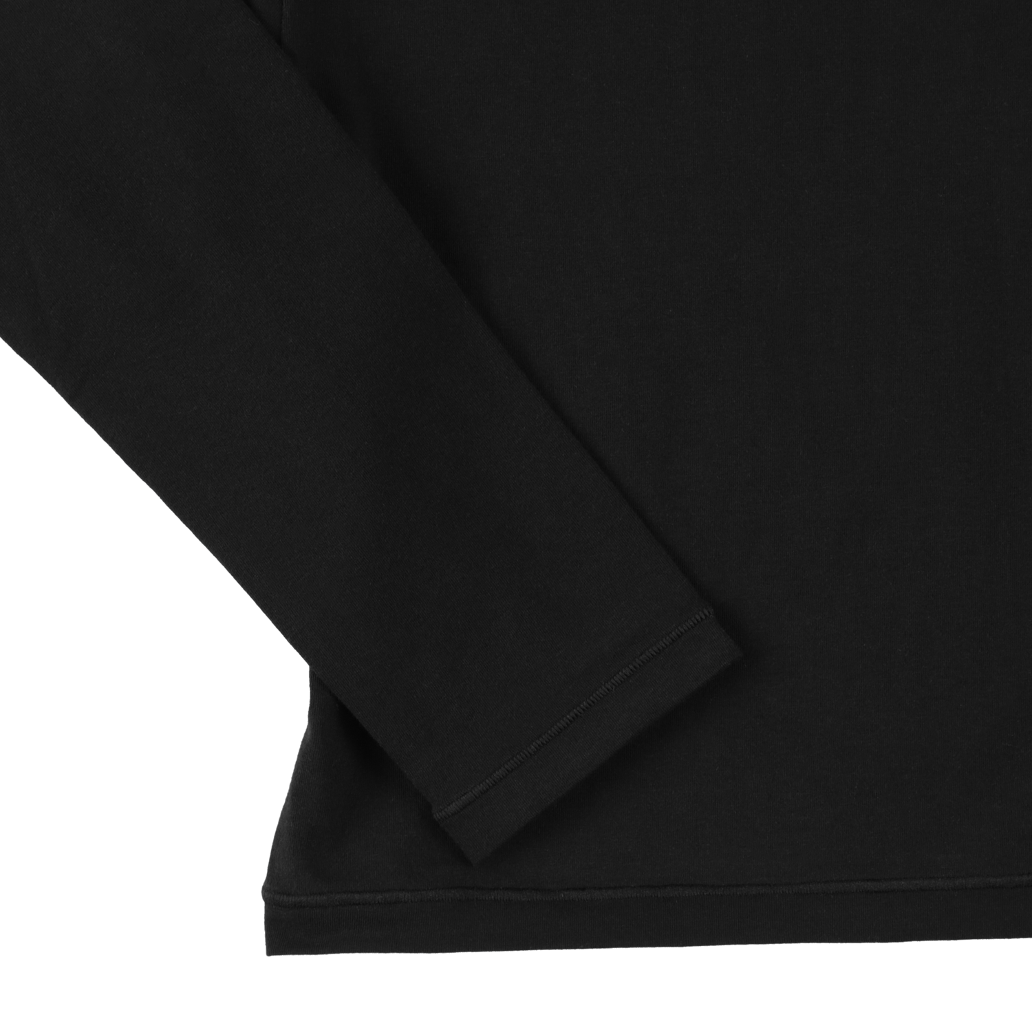 cropped 'compact LS tee' black