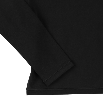 cropped 'compact LS tee' black