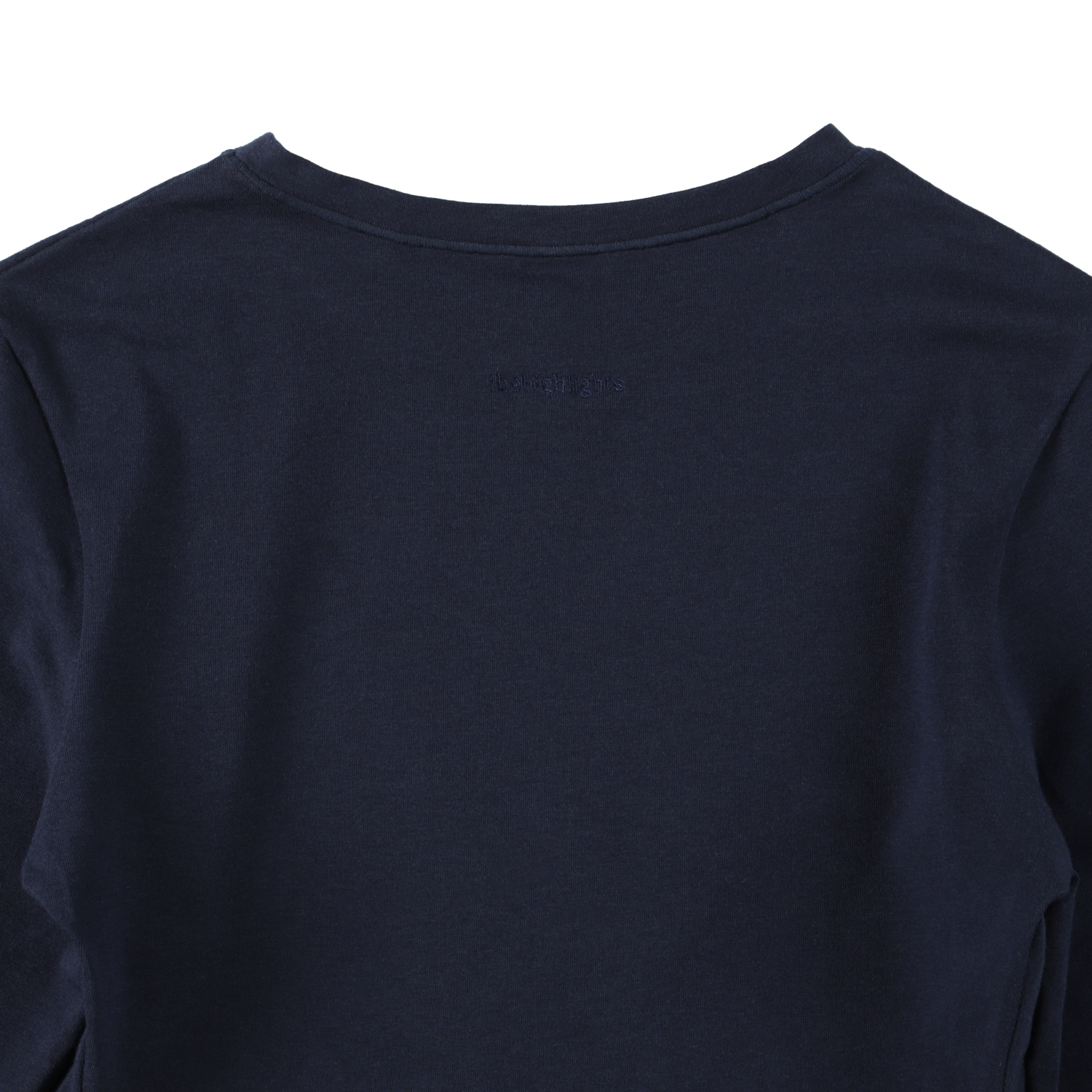 cropped 'compact LS tee' navy