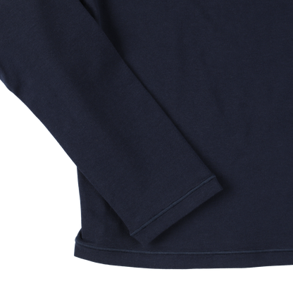 cropped 'compact LS tee' navy