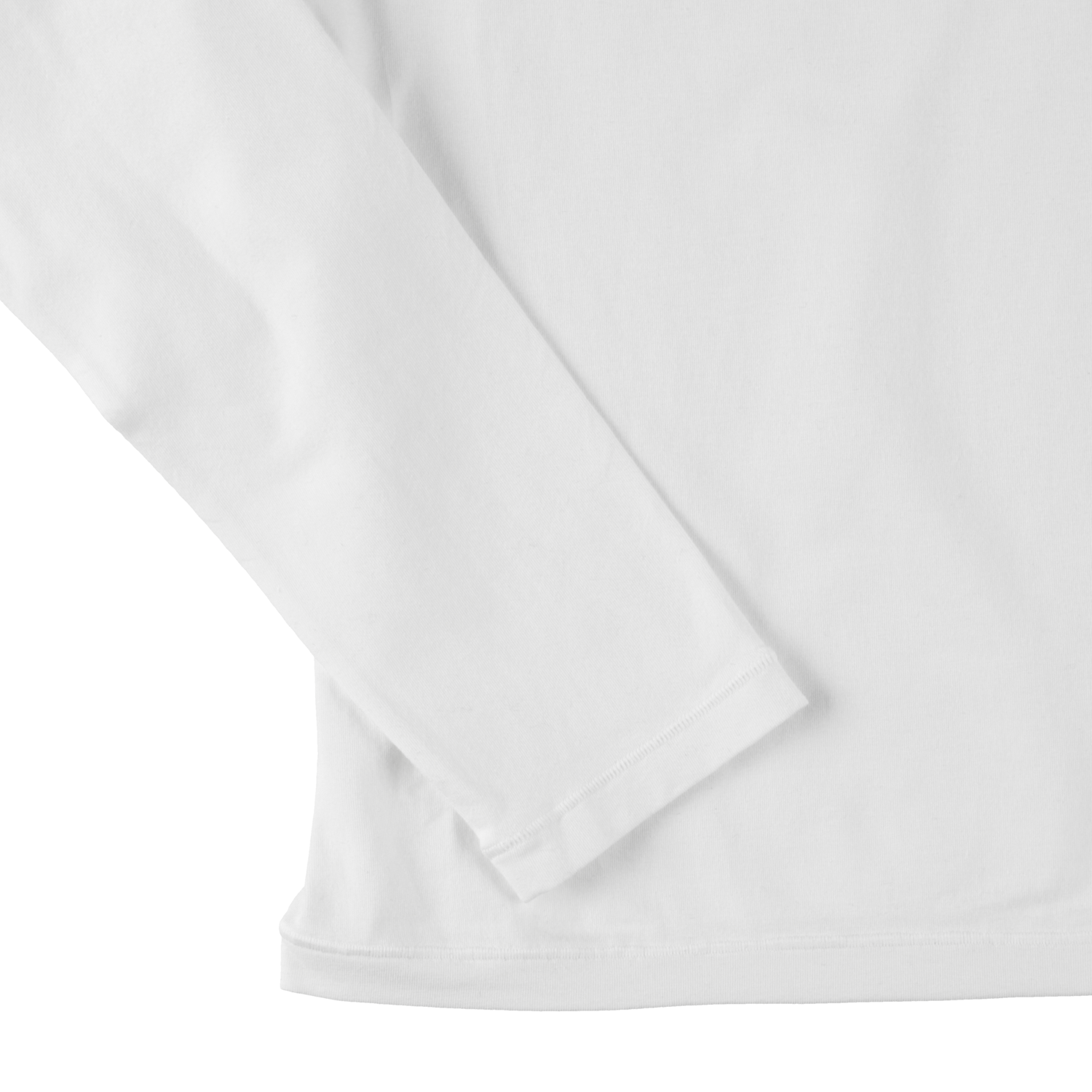 cropped 'compact LS tee' white