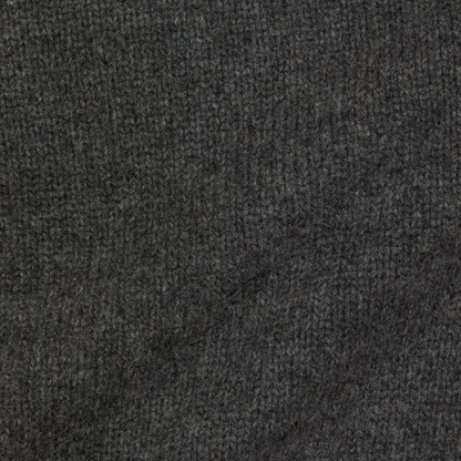 cropped ‘knit’ chunky crew charcoal gray