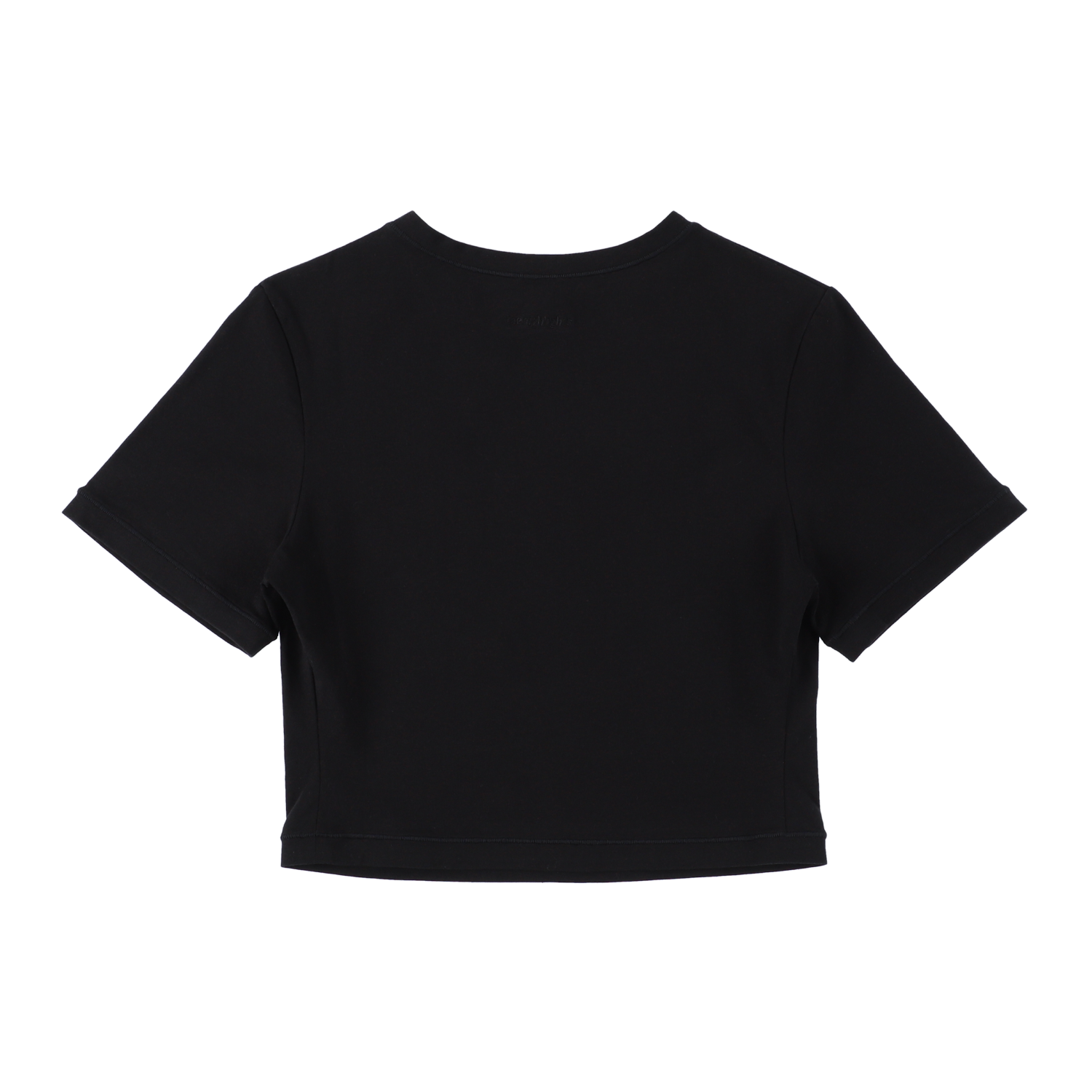 cropped 'compact tee' black