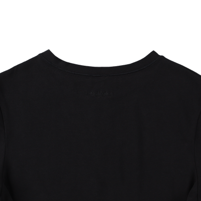 cropped 'compact tee' black