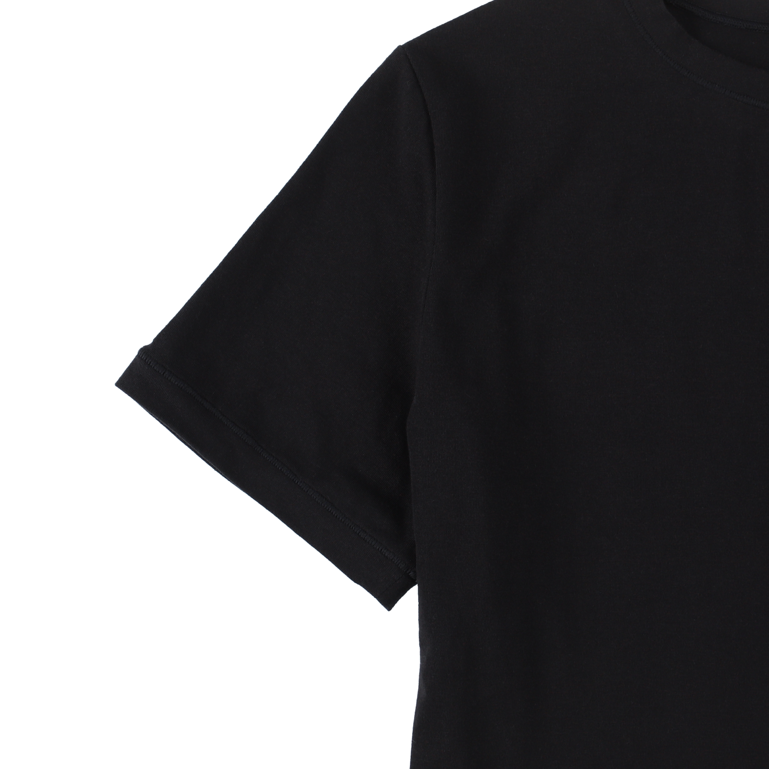 cropped 'compact tee' black