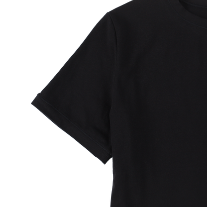 cropped 'compact tee' black