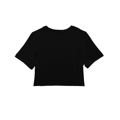 cropped 'compact tee' black