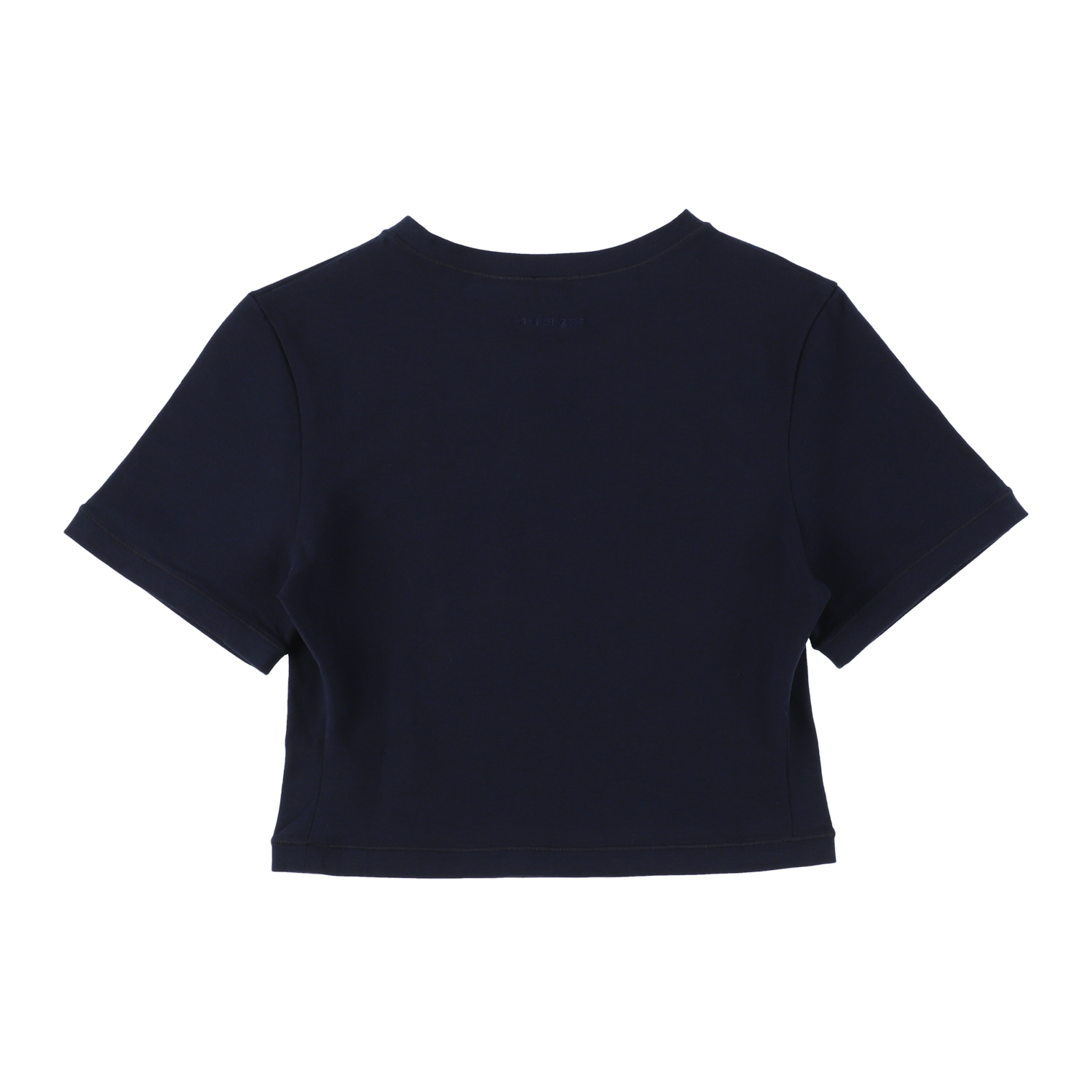 cropped 'compact tee' navy
