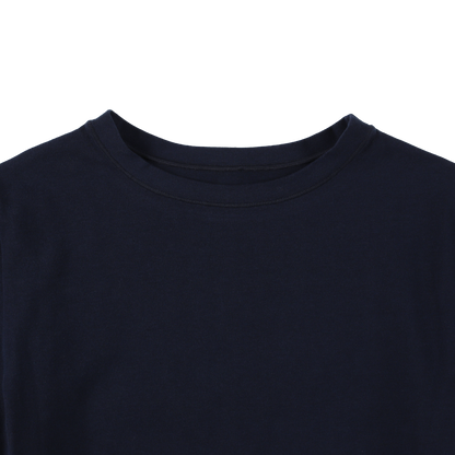 cropped 'compact tee' navy