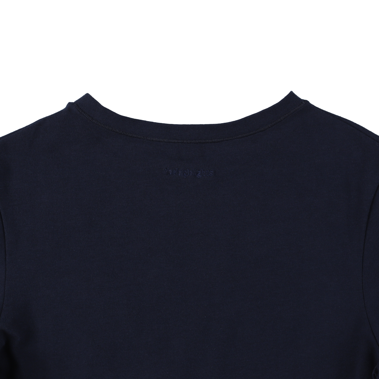 cropped 'compact tee' navy