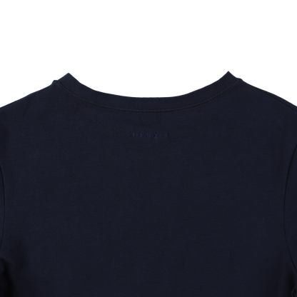 cropped 'compact tee' navy