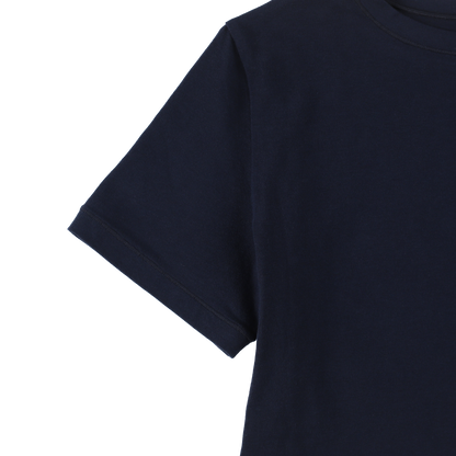 cropped 'compact tee' navy