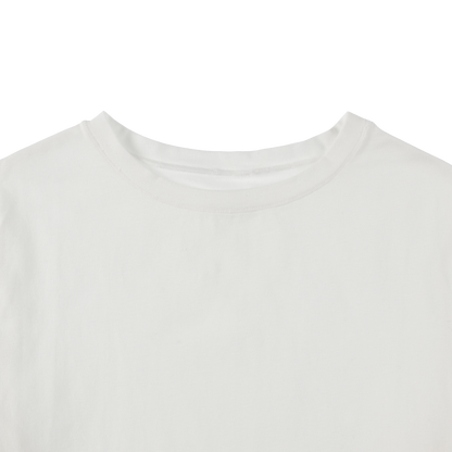 cropped 'compact tee' white