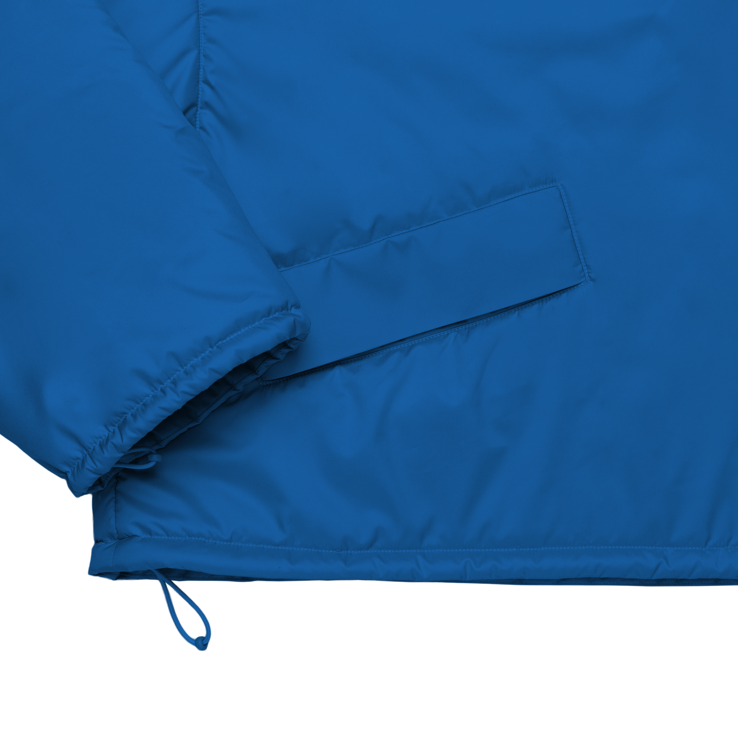 cropped 'over' aqua blue