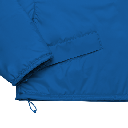 cropped 'over' aqua blue