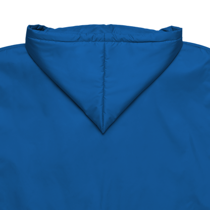 cropped 'over' aqua blue