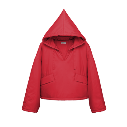 cropped 'over' charm red