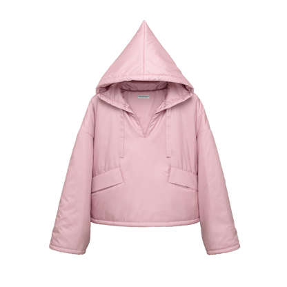 cropped 'over' plum pink