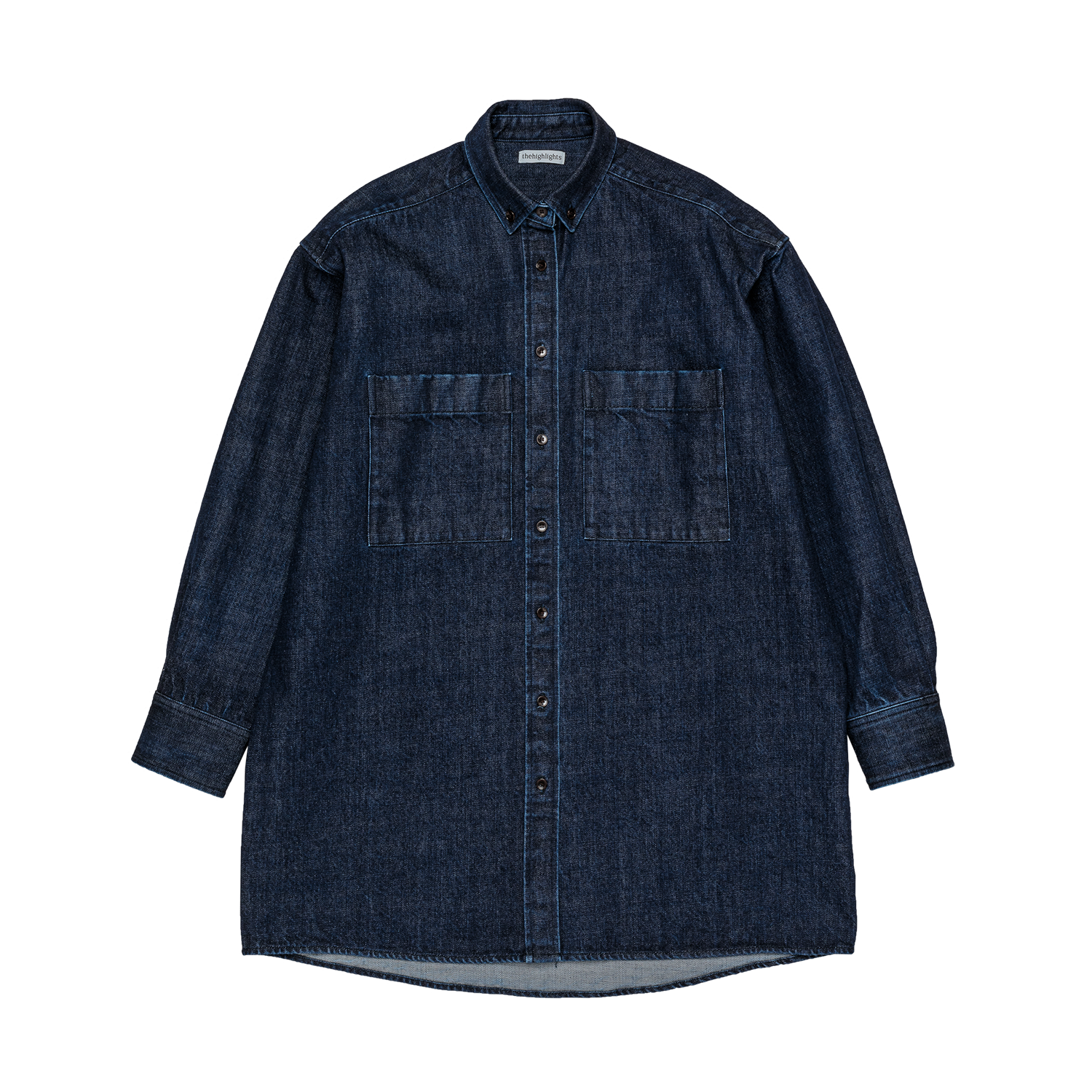 denim 'shirt-jacket' indigo denim