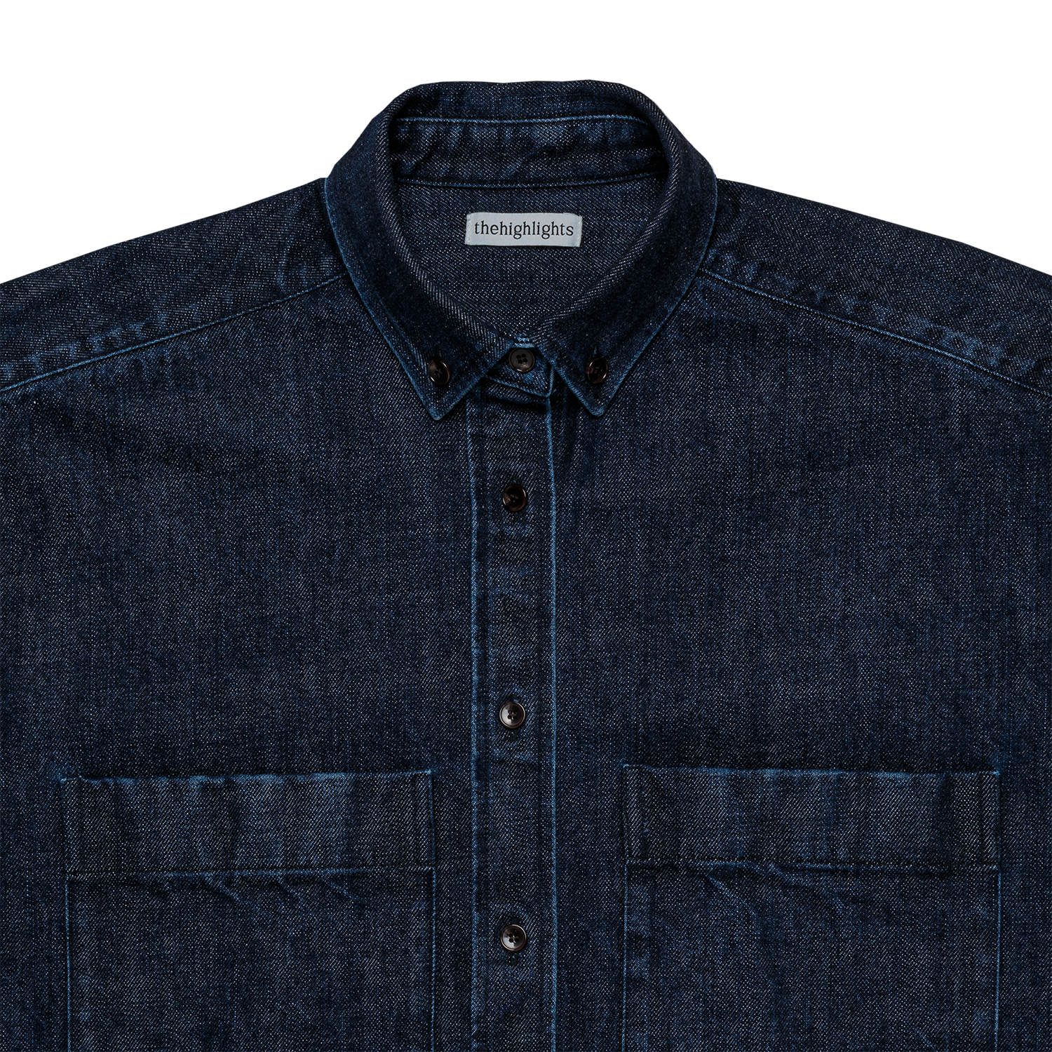 denim 'shirt-jacket' indigo denim