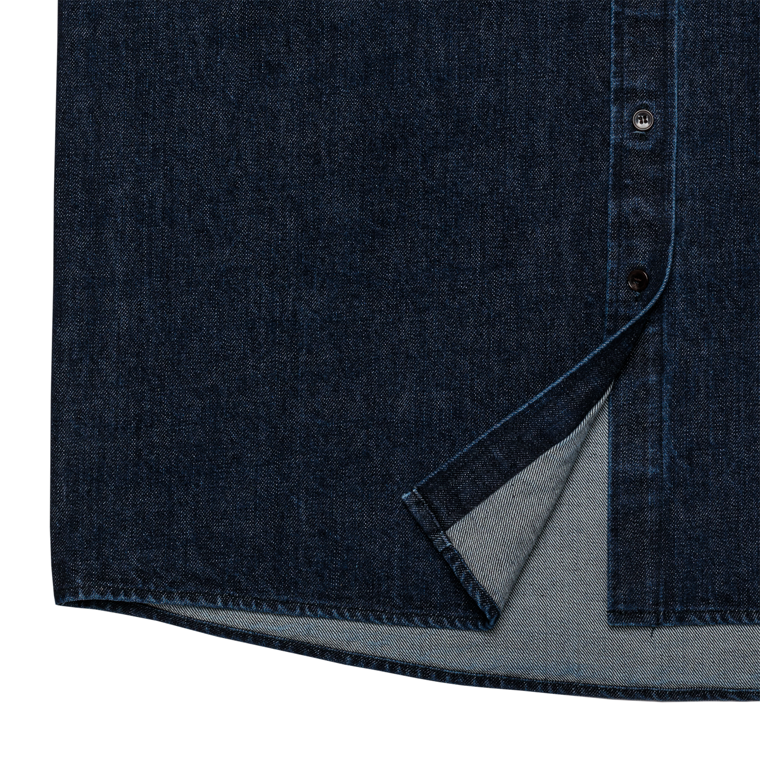 denim 'shirt-jacket' indigo denim