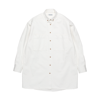denim 'shirt-jacket' white denim