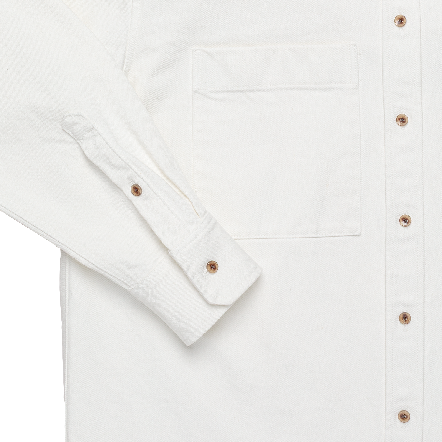 denim 'shirt-jacket' white denim