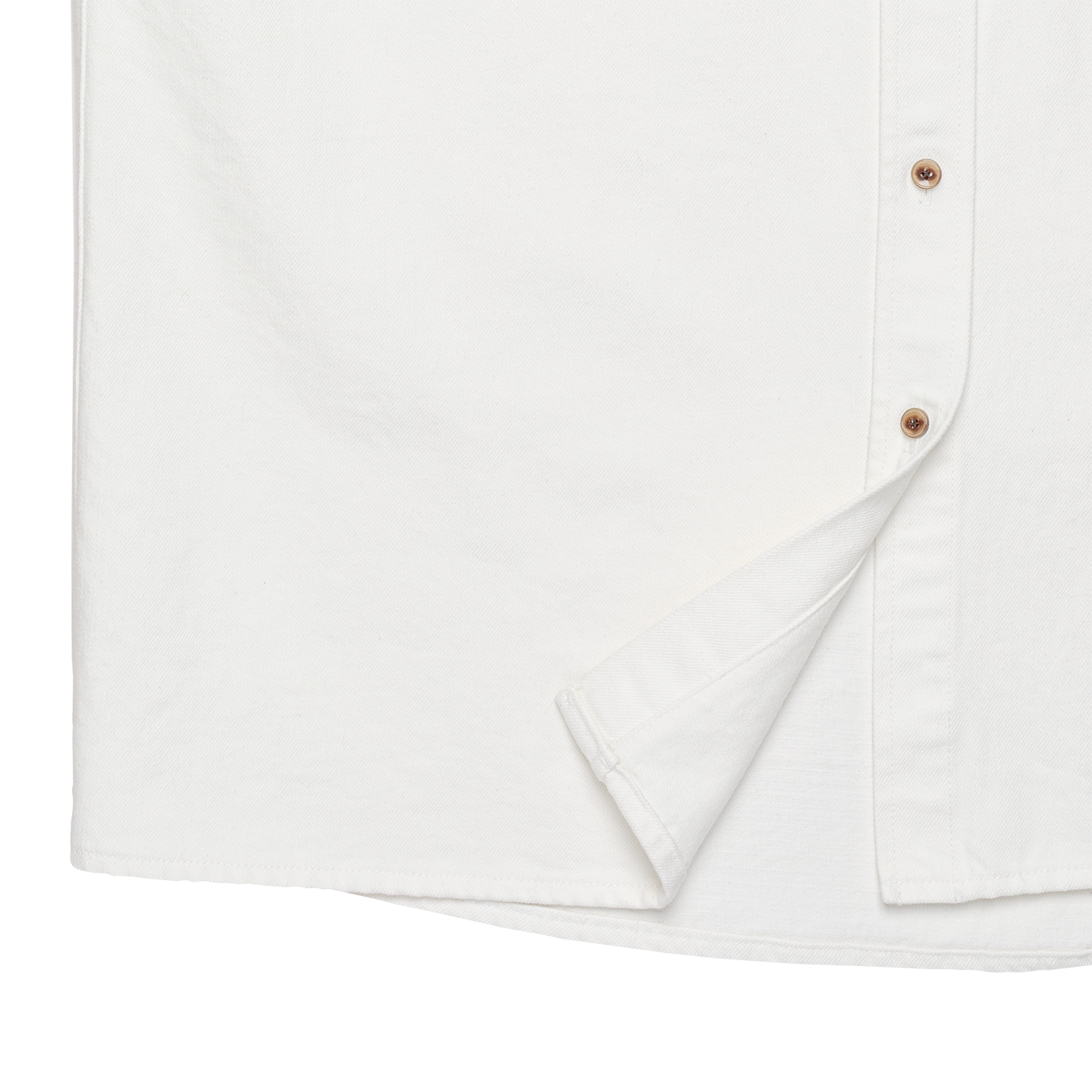 denim 'shirt-jacket' white denim