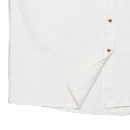 denim 'shirt-jacket' white denim