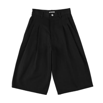 'drill' black denim