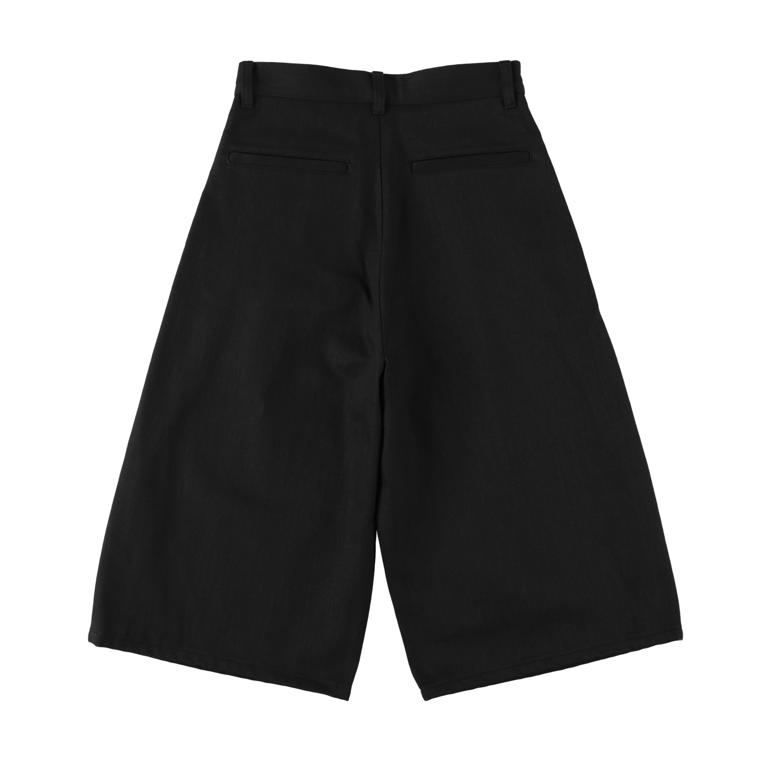 'drill' black denim