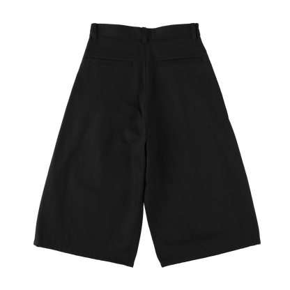 'drill' black denim