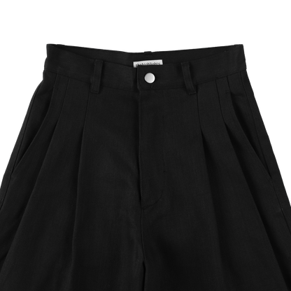 'drill' black denim