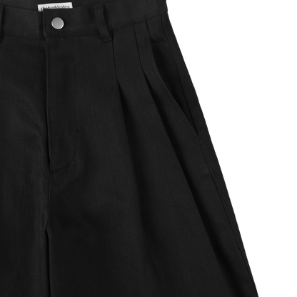 'drill' black denim