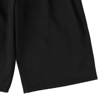 'drill' black denim