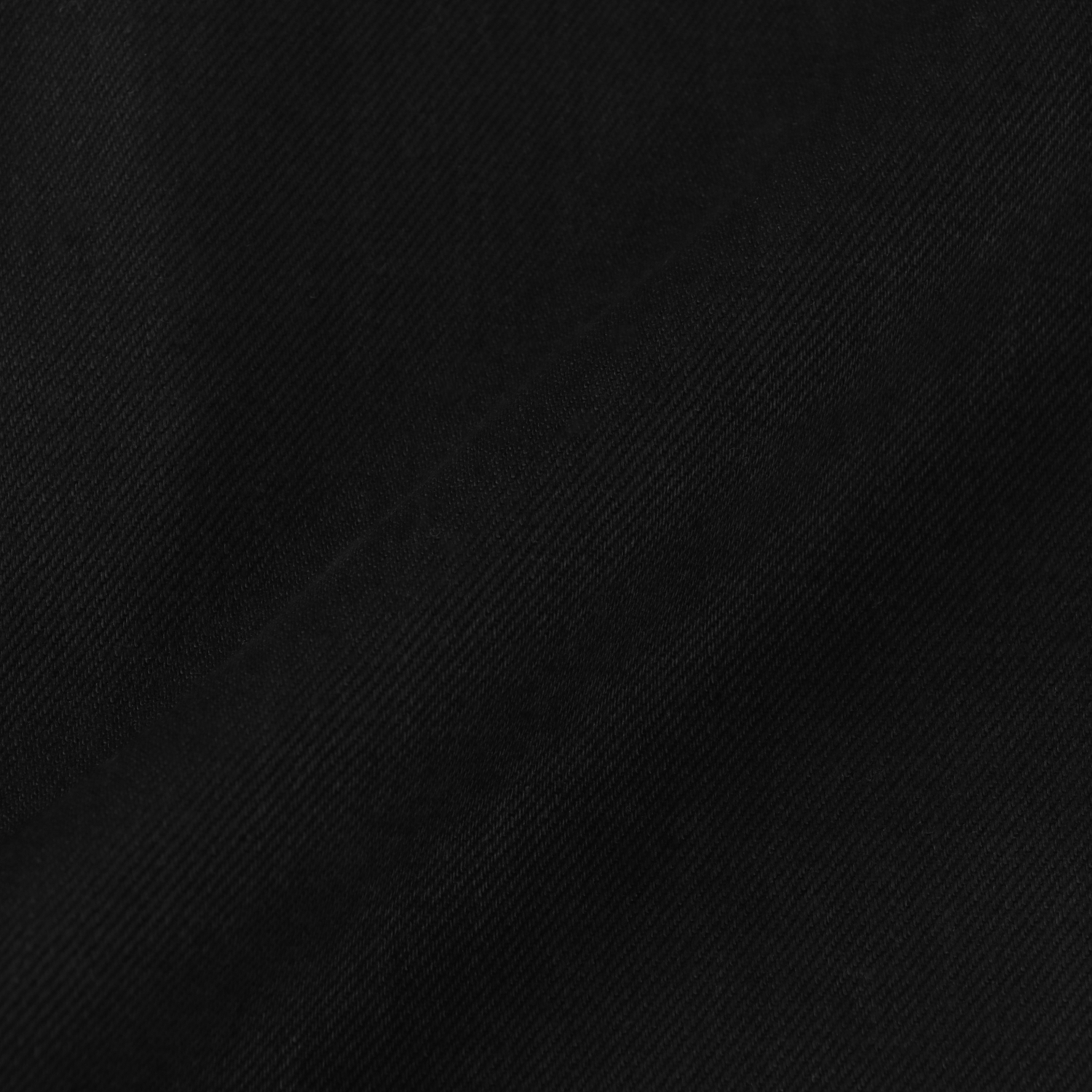'drill' black denim