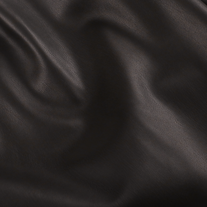 sleek leather 'drill' dark brown