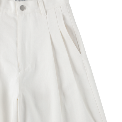'drill' white denim