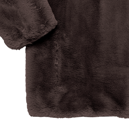 eco-fur 'half coat' brown