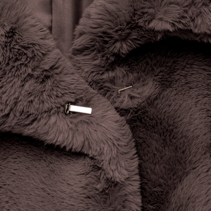 eco-fur 'long coat' brown – thehighlights eco-fur 'long coat' brown – thehighlights