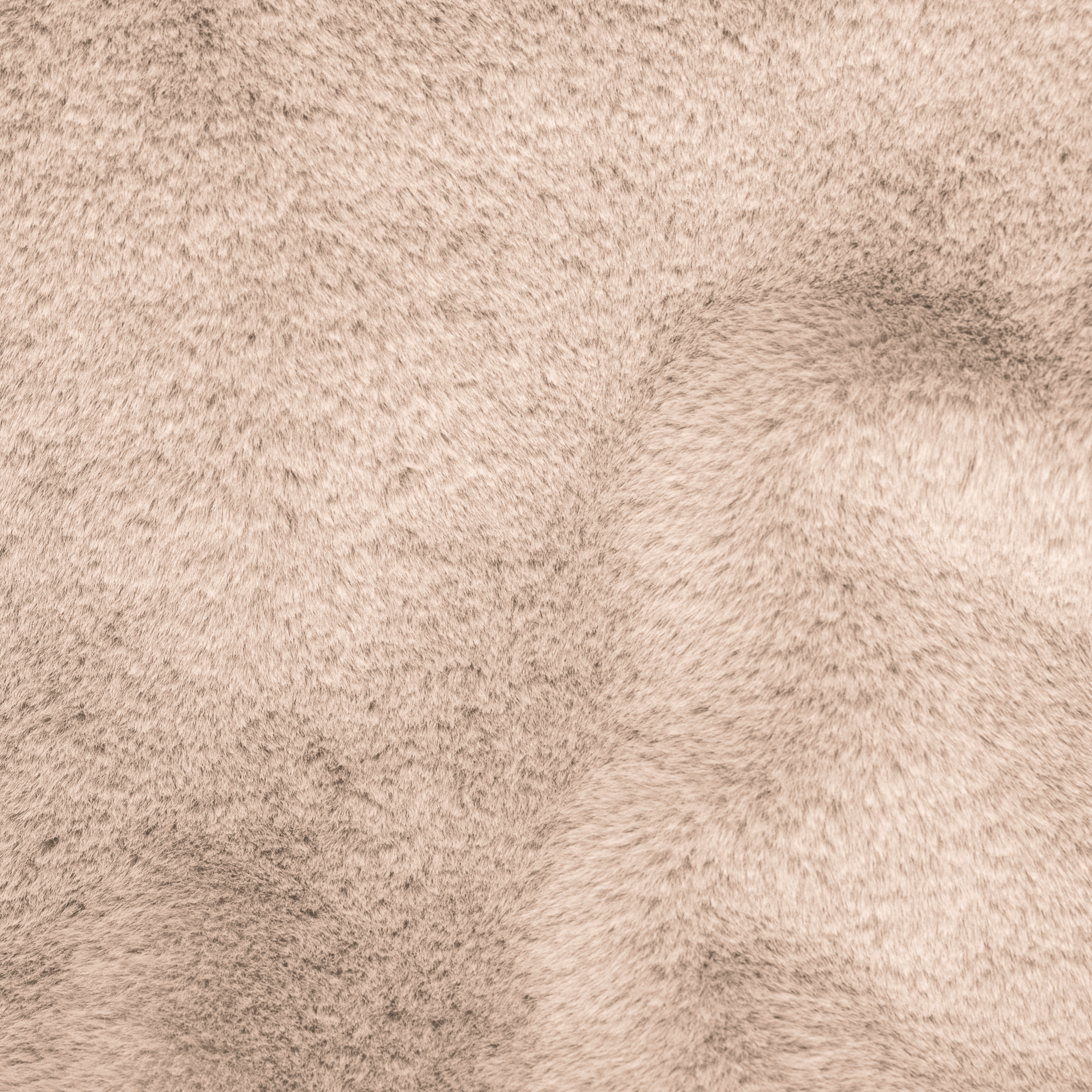 eco-fur 'long coat' ivory