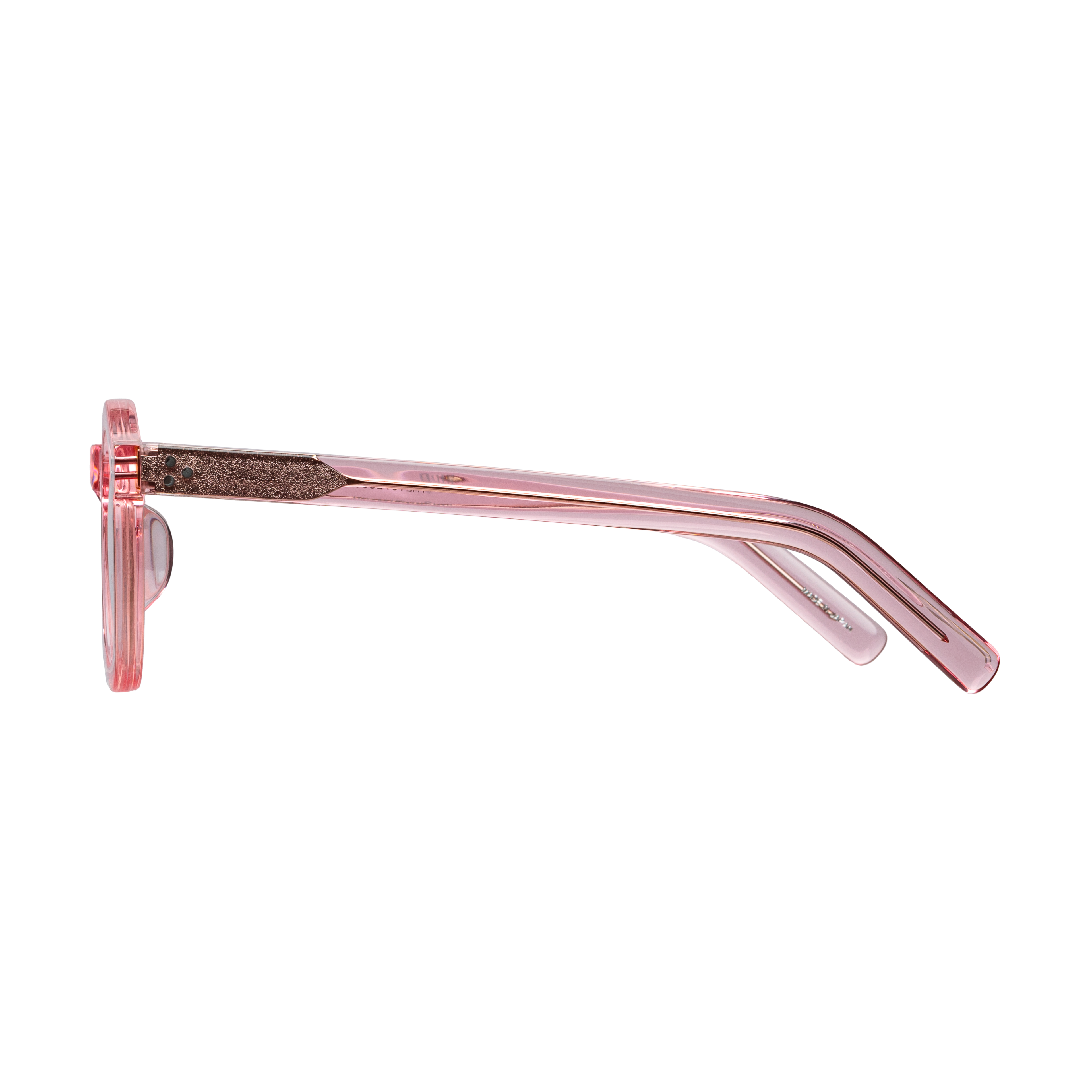 sunglasses 'peach' clear pink